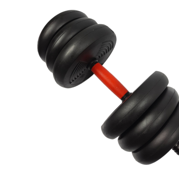 Набор гантелей со штангой и гирями 6 в 1 AMETIST 30 кг